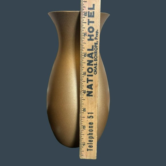 Colbalt Blue Glass Vase Covered W/Gold Overlay Bleikristall made In Germany - Picture 4 of 5